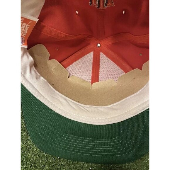 vintage Indiana Hoosiers hat cap snap back black red football spell out 90s mens - Picture 11 of 12